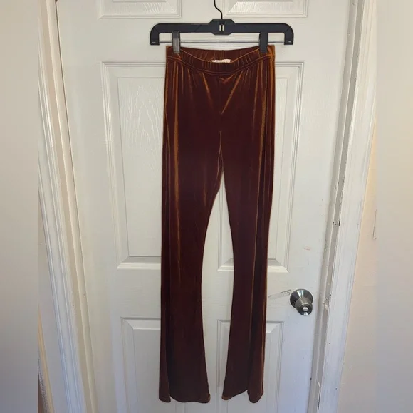Flare Velvet Disco Pants - Picture 1 of 2